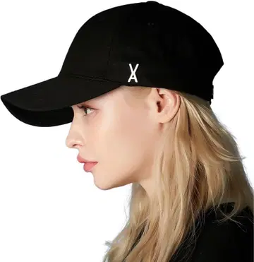 바자르 블랙 캡 심플 로고 연예인 착용