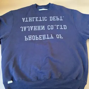 SUPERTHANKS 네이비 크루넥 트레이닝복