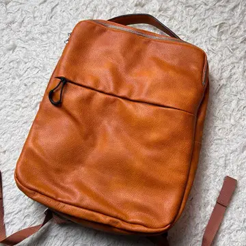 Otias 앤티크 타입 인조 가죽 Biz 백팩 [ 카멜 ]