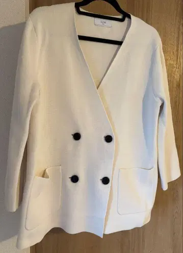 SLOBE iENA 노카라 자켓 화이트