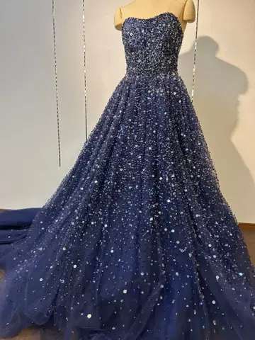 Qualo TK-209 9-13T NV 네이비 드레스