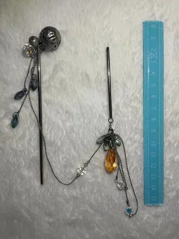 오렌지 피오나 비녀 이중 비녀 wargo