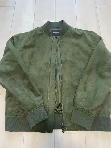 BANANA REPUBLIC 비건 스웨이드 봄버 자켓