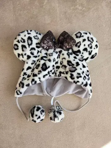 디즈니 레오파드 무늬 팬 캡 (개수 문의 가능)