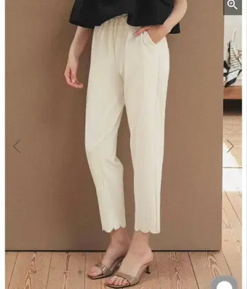 도노반 donoban 밑단 스캘럽 팬츠