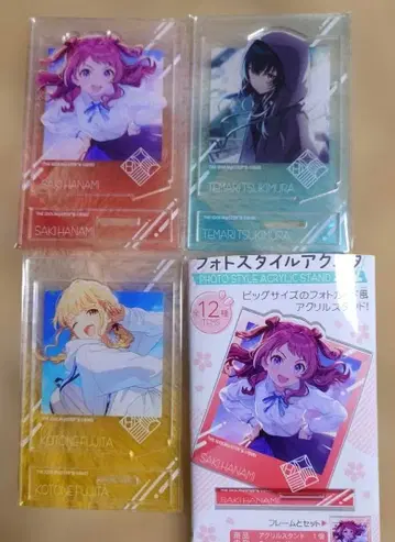 학원 아이돌 마스터 사진 스타일 아크릴 스탠드 사키 테마리 코토네