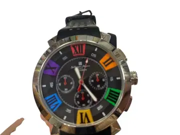 살바토레마라 남성용 손목시계 SM14102 블랙 멀티 컬러풀