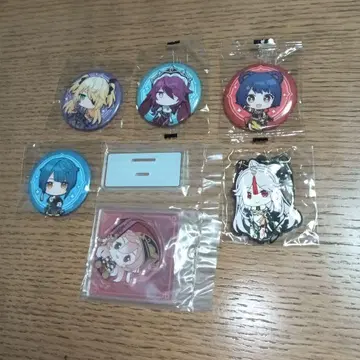 원신 러버 스트랩, 아크릴 스탠드 캔뱃지 세트