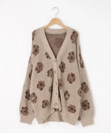 mitis (미티스) 플라워 니트 가디건 미사용 새상품