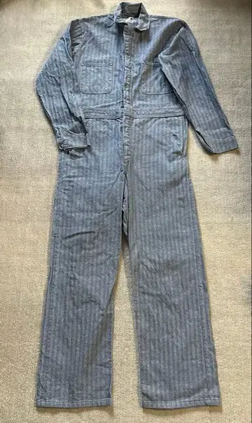 RED KAP 헤링본 데님 점프 수트 38