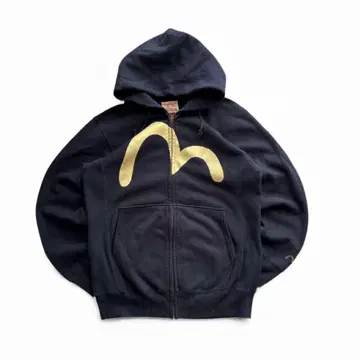 EVISU 지퍼 후드티 갈매기 에비수 에비수