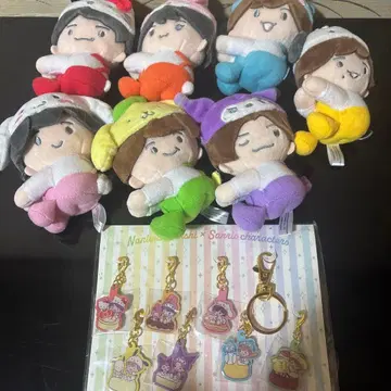 나니와단시 산리오 콜라보 봉제 인형 키링