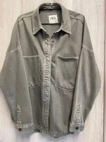 ZARA 그레이 데님 커버올