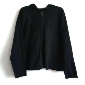 Eddie Bauer 후드 지퍼 니트 가디건 아우터 블랙