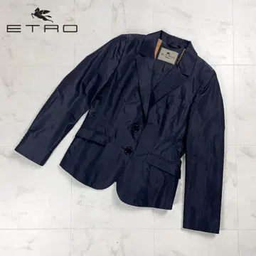 새상품급 ETRO 실크 테일러드 자켓 블랙 사이즈 42*HD1260