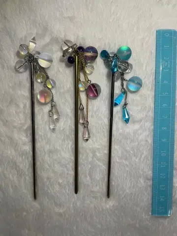 월광 비녀 묶음 판매 wargo 화이트 보라색 파랑