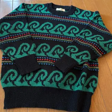 화려하고 귀여운 니트 헤이세이 스웨터 멀티 컬러