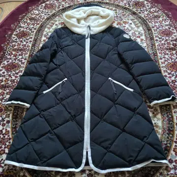 슈퍼 뷰티 후드 부착 다운 자켓 40 사이즈 블랙