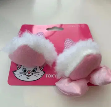 마리 귀 모양 머리띠 핑크 패치