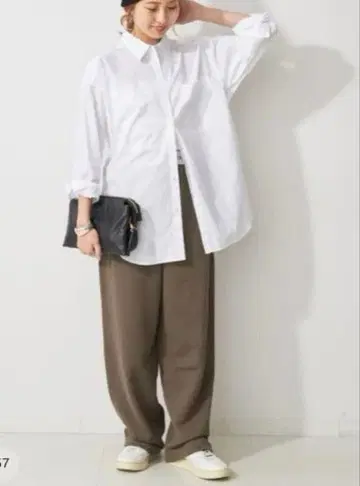 스픽 앤 스팬 50 코튼 오버 셔츠