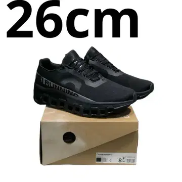 ON Cloudmonster 스니커즈 블랙~26cm