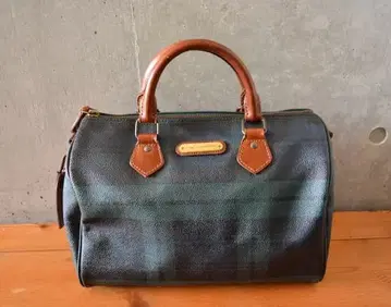 폴로 랄프 로렌 블랙워치 미니 보스턴 백 체크