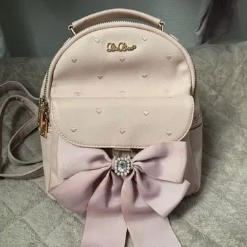 LIZLISA 롱 리본 백팩 핑크