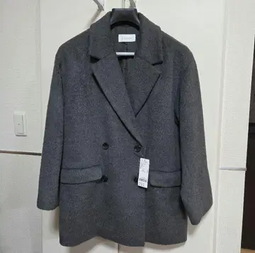 [ 택 포함 미사용 새상품 ] 글로벌 워크 샤기 W 자켓 코트