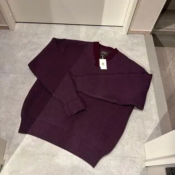 새상품 BEAMS PLUS x 고센 니트 퍼플