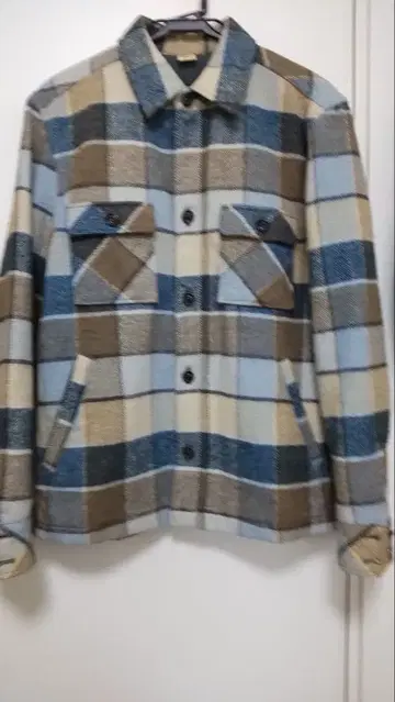 론 허먼 플란넬 체크 무늬 셔츠 자켓