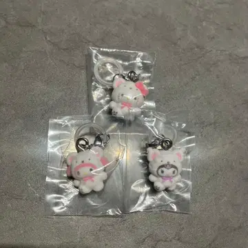 산리오 포근포근 스노우 마스코트 액세서리 마이멜로디 쿠로미 헬로키티