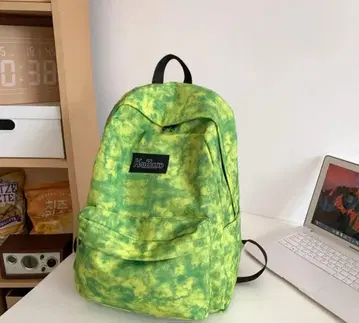백팩 타이다이 옐로우 그린 그린 옐로우 컬러