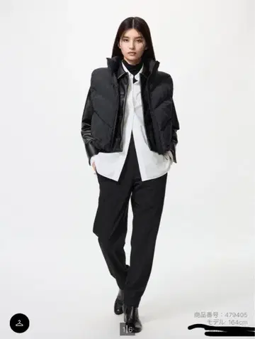 웜 스트레치 팬츠 S 블랙 표시 사이즈