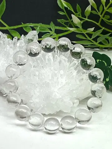 고품질 실이 보이지 않는 견고 수정 팔찌 약 11mm 1822