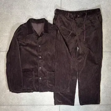 셋업 상하의 코듀로이 자켓 이지 팬츠 빅 포켓 와이드