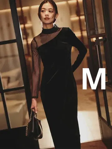 [ 2025년 이번 시즌 ] anuans 시어 콤비 타이트 원피스