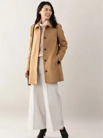 AMACA 울 코트 울 숏 비버 스텐카라 코트