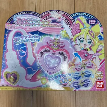 [ 중고 ] 프리큐어 하트 브로치 앤 아이돌 하트 인컴 세트