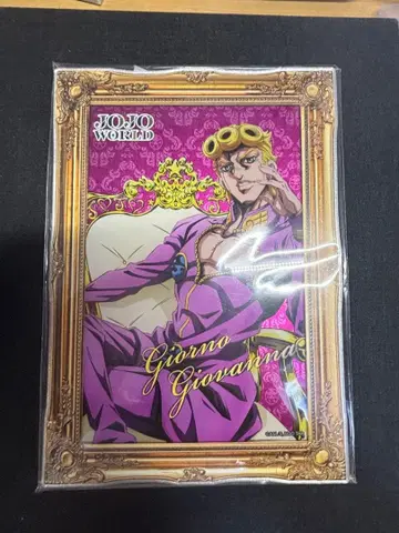 죠죠의 기묘한 모험 JOJOWORLD 죠르노 죠바나 아크릴 보드