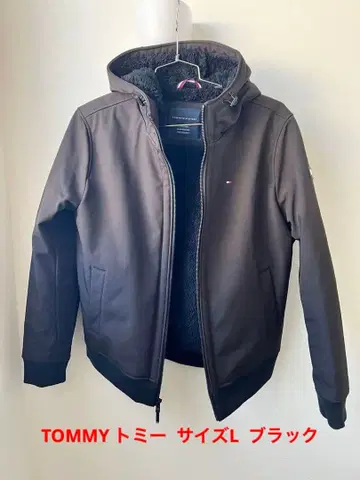 타미힐피거 후드 부착 자켓 블랙 사이즈 L