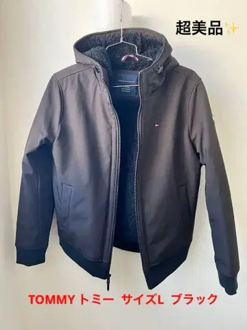 타미힐피거 후드 부착 자켓 블랙 사이즈 L