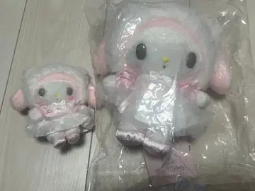 마이멜로디 화이트 고양이 발레리나 마스코트 봉제 인형 세트