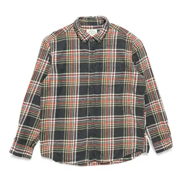 구제 세인트 조운스 베이 코튼 타탄 체크 패턴 플란넬 셔츠 긴팔 셔츠