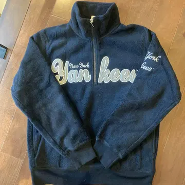 Yankees 플리스 자켓 L 네이비 유니클로