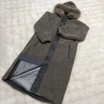 라디에이트 퍼 후디드 보아 코트