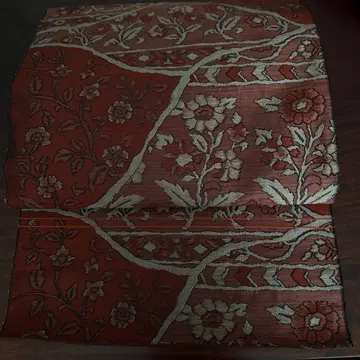 나고야 오비 홍차 꽃무늬 하카타 오리 이츠킨 제조