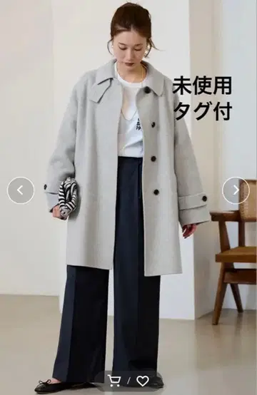 미사용 택 포함 리버벌 컬러 숏코트