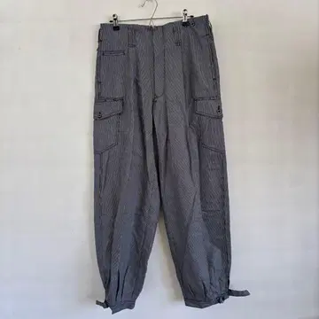 그레이 스트라이프 카고 팬츠 워크맨 남성용