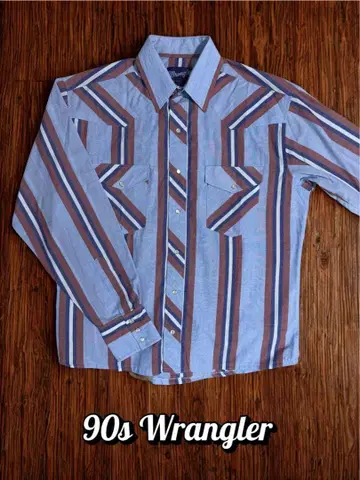 80s~90s USA Wrangler 웨스턴 셔츠 빈티지
