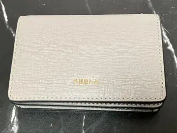 새상품급 FURLA 그레이 카드 케이스 명함지갑